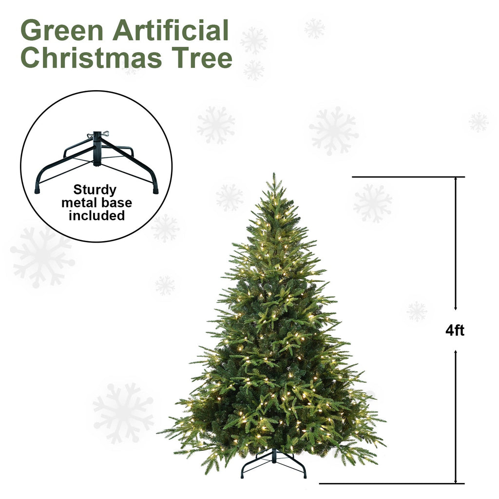 6.5ft Pre-Lit Artificial Christmas Tree