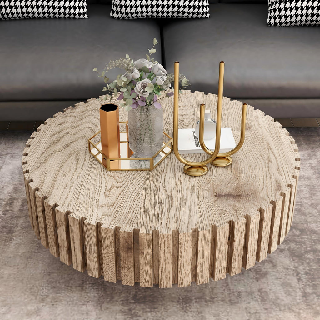 Modern Minimalist Circular Coffee Table 31.4''