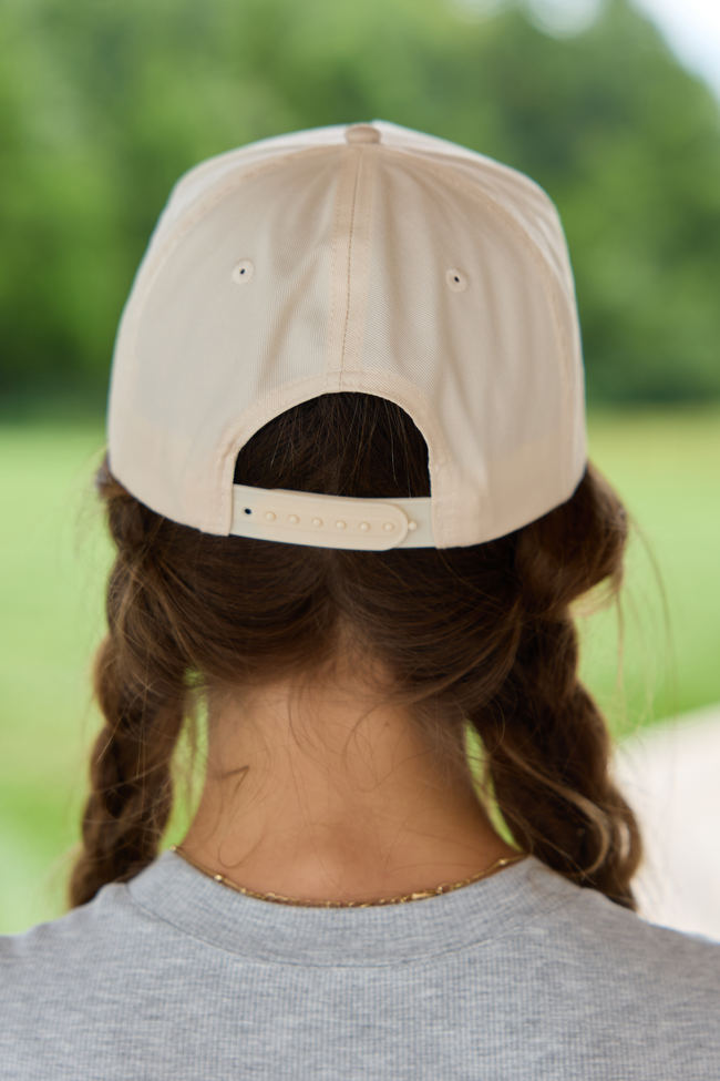 Go Ask Your Dad Natural/Khaki Embroidered Trucker Hat