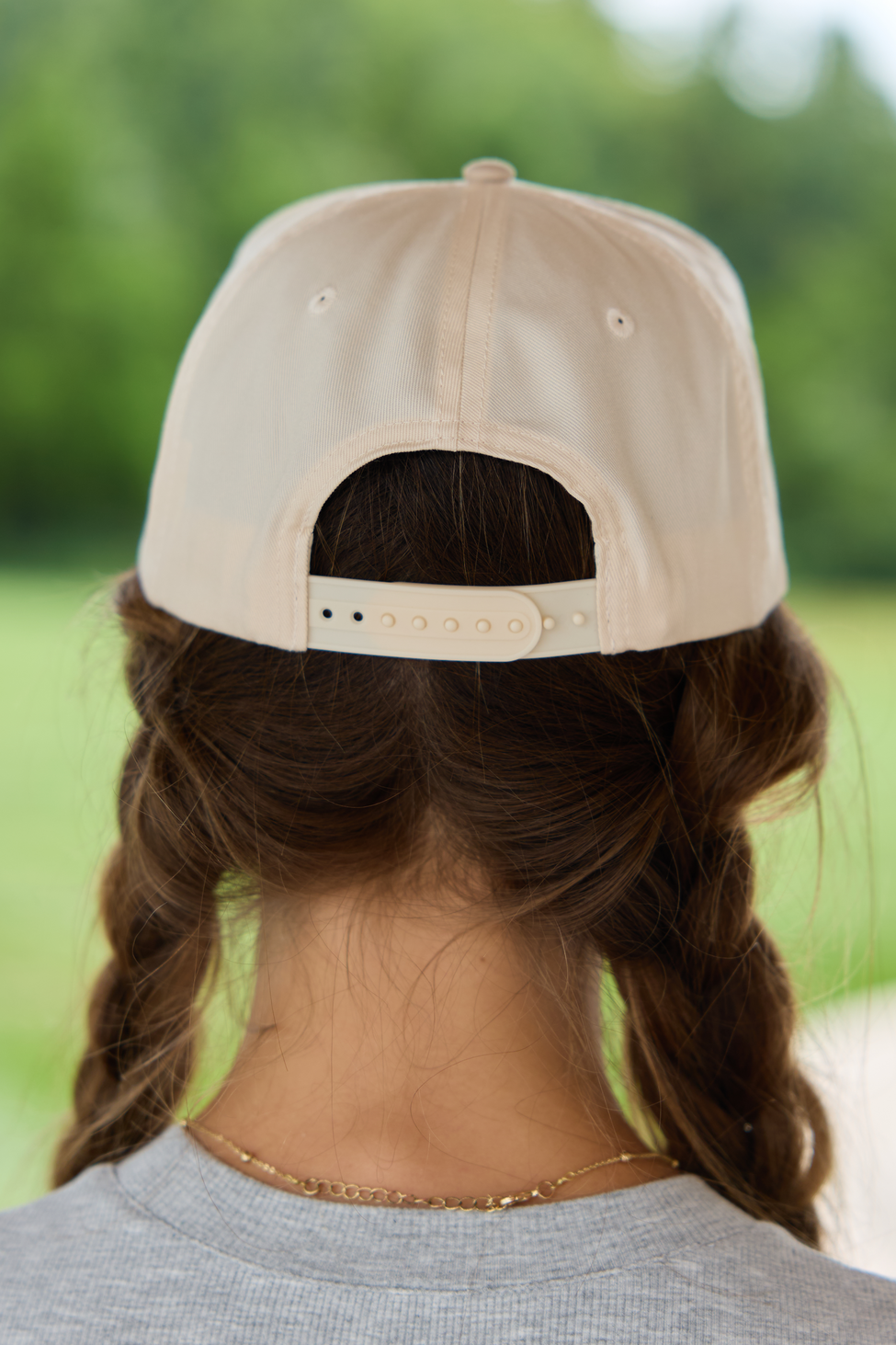 Darlin' Natural/Khaki Embroidered Trucker Hat