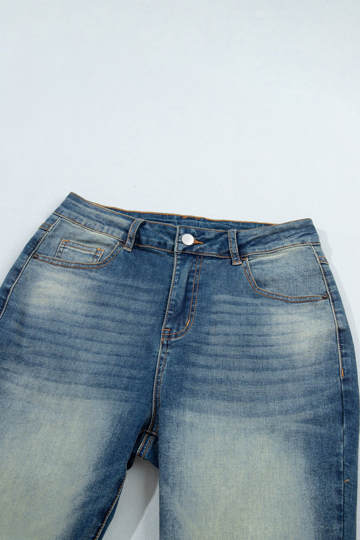 Western Denim High Waist Flare Leg Jeans