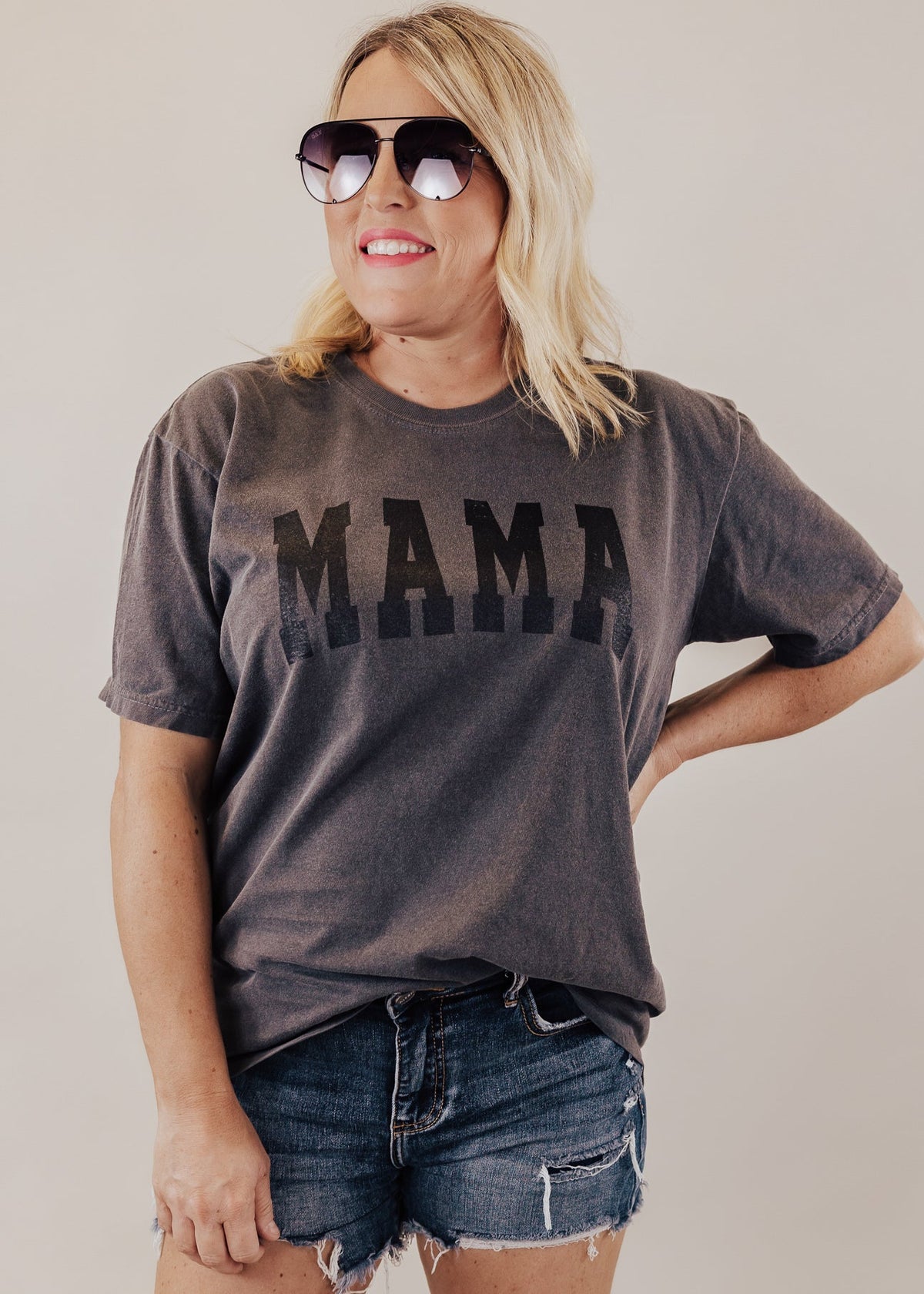 MAMA Tee *Pepper (S-3X)