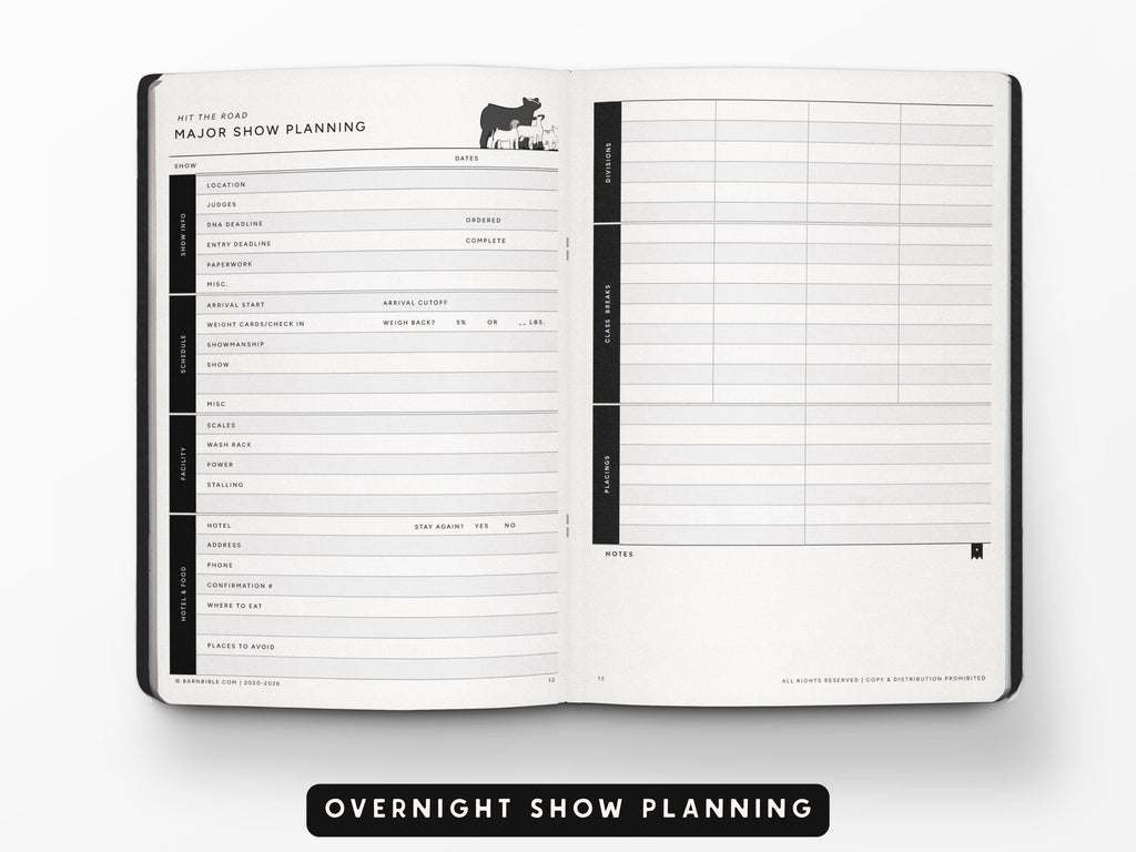Mini Barn Bible™ Show Planner Edition