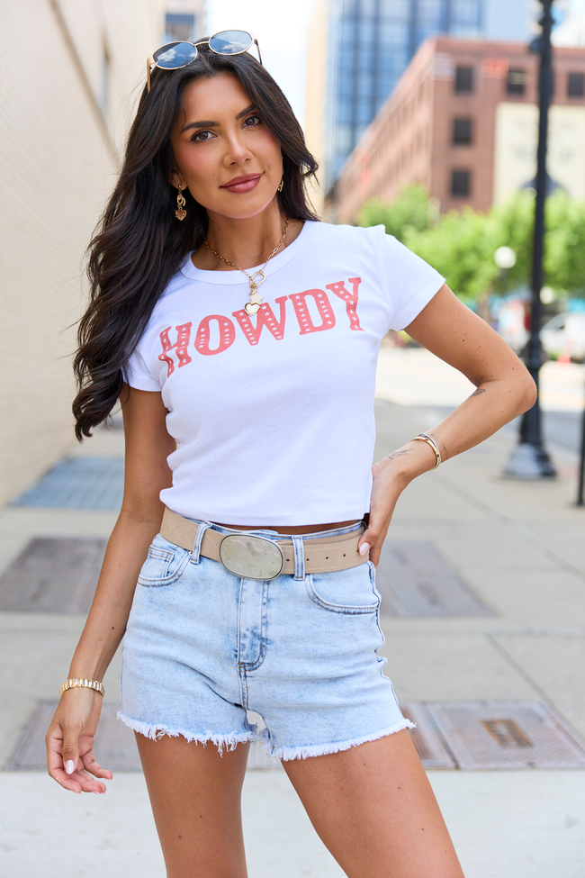 Howdy Stars White Baby Graphic Tee FINAL SALE