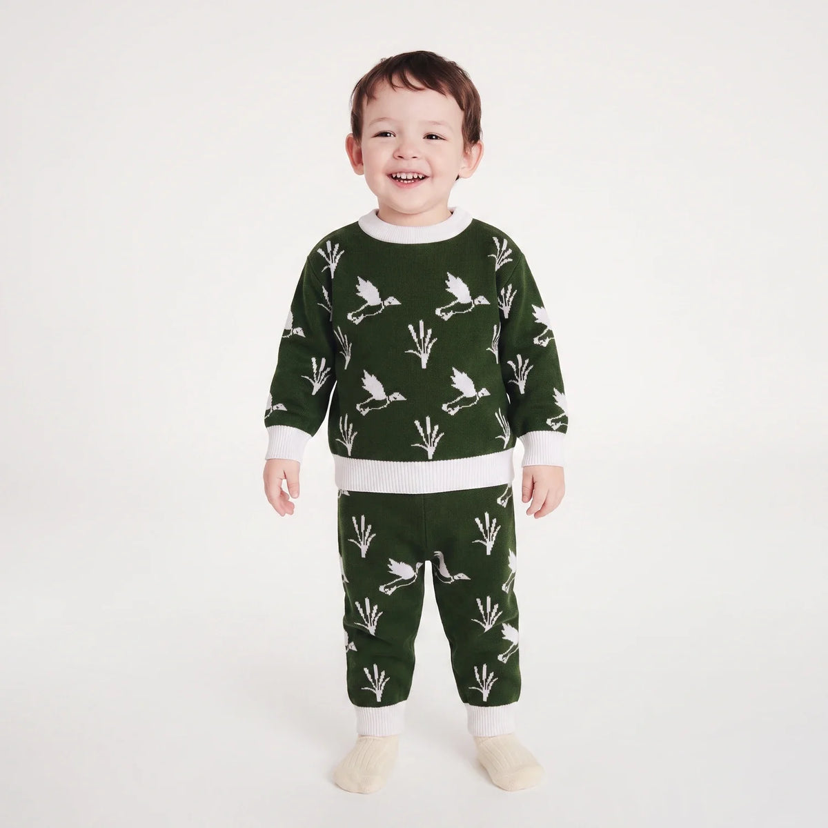 Mallard Duck Knit Jogger Pants