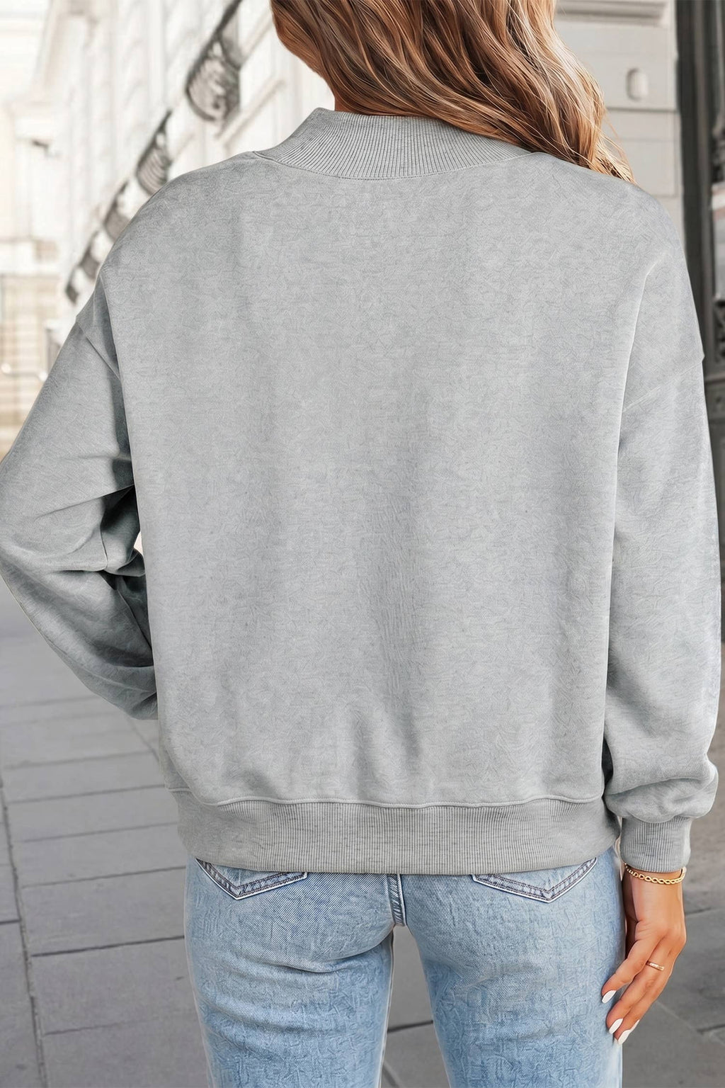 Mallard Duck Printed Graphic Mock Neck Sweatshirt | S-XL