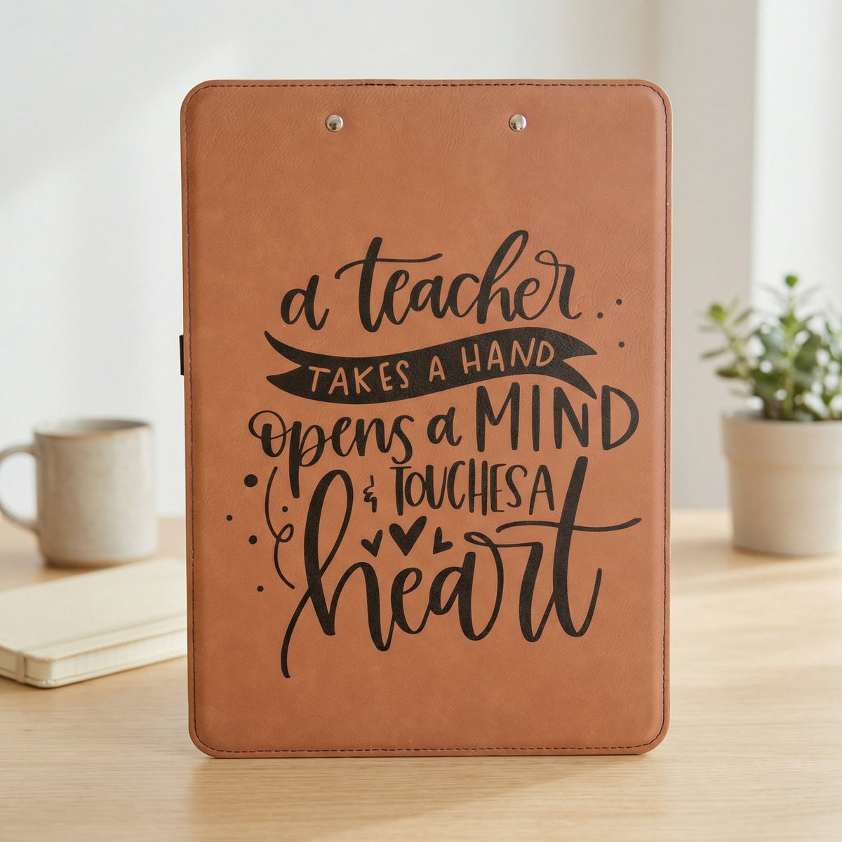 Custom Clipboard for Teacher, Personalized Teacher Gift, leather clip board teacher appreciation gift for Teachers